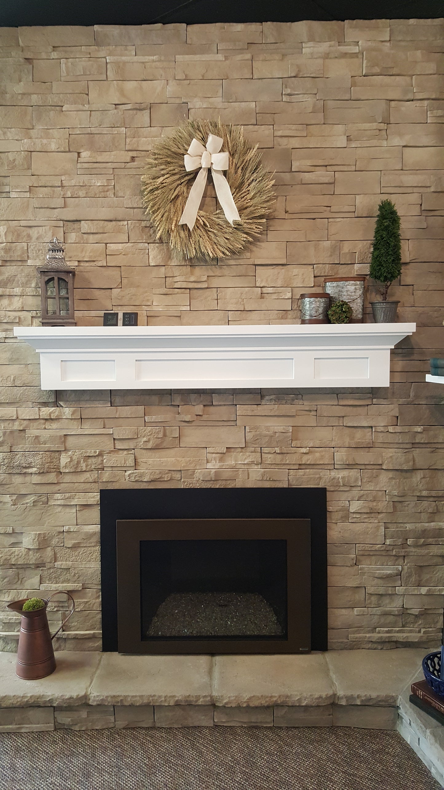 Bayside Fireplace Mantel - Modern Painted