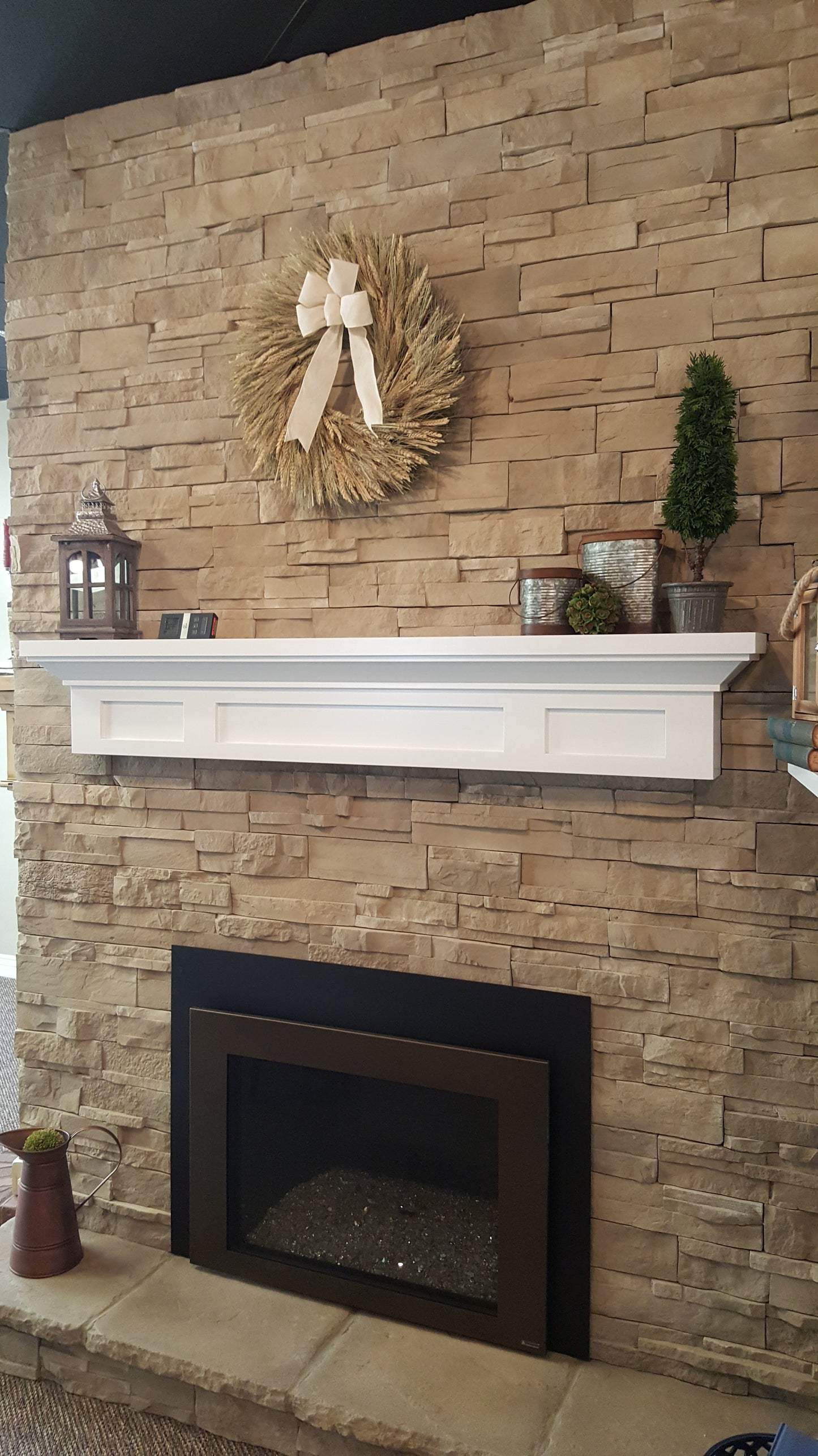Bayside Fireplace Mantel - Modern Painted