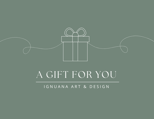 House Warming Gift - Iguana Art & Design Gift Card