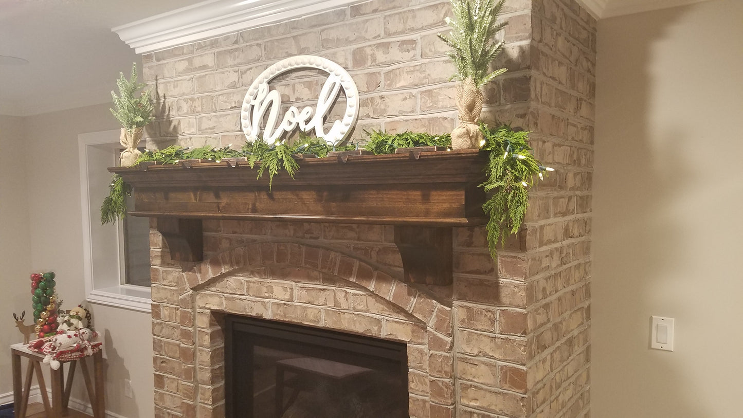 Fireplace Mantel - Crown Molding & Corbels - Summit