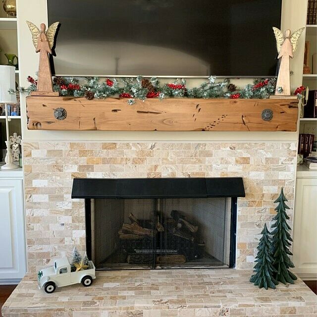 Santa Fe Fireplace Mantel - Antique Bolts